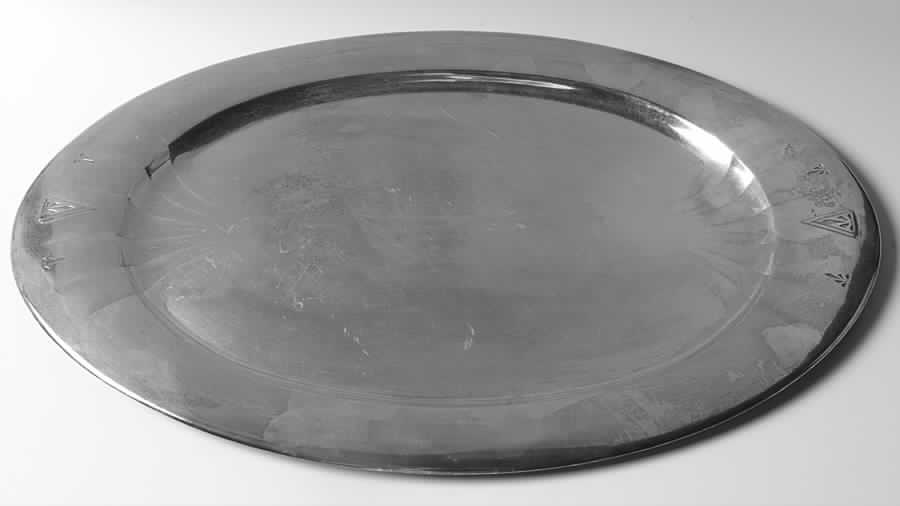 Deauville (Silverplate, Hollowware) Large Silverplate Waiter Tray by Oneida Silver-1