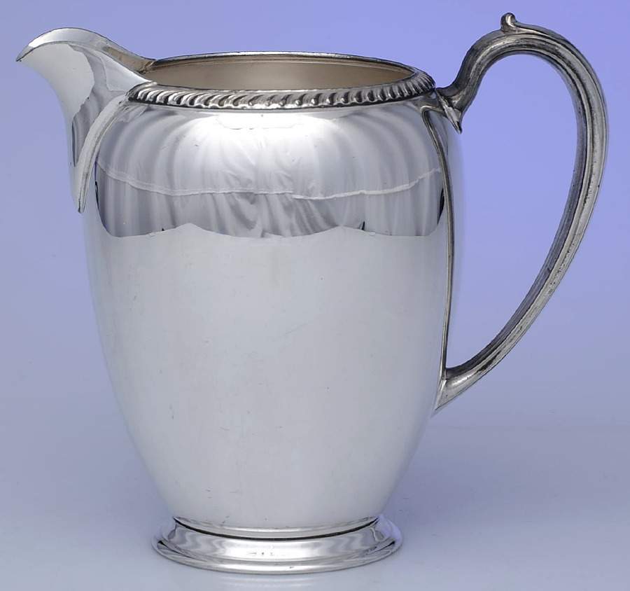 Fiesta (Silverplate, Hollowware) Silverplate Water Pitcher by Oneida Silver-1