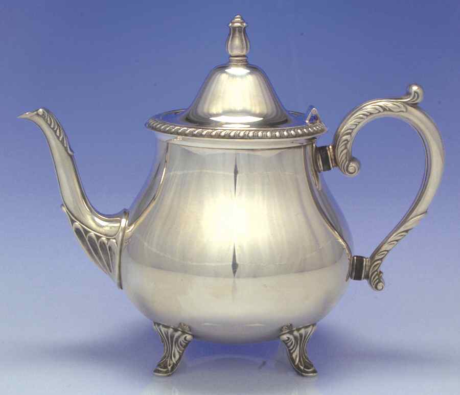 Fiesta (Silverplate, Hollowware) Teapot by Oneida Silver-1