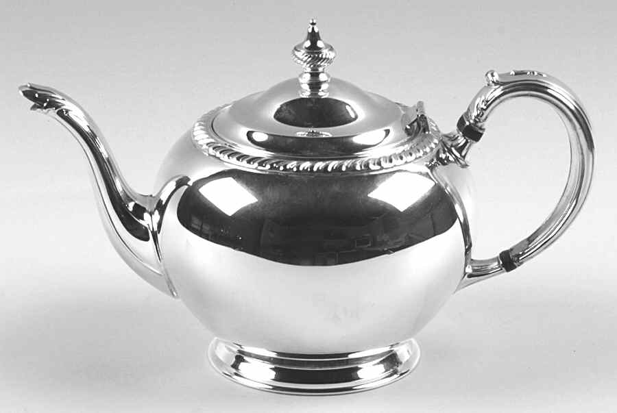 Fiesta (Silverplate, Hollowware) Teapot by Oneida Silver-1