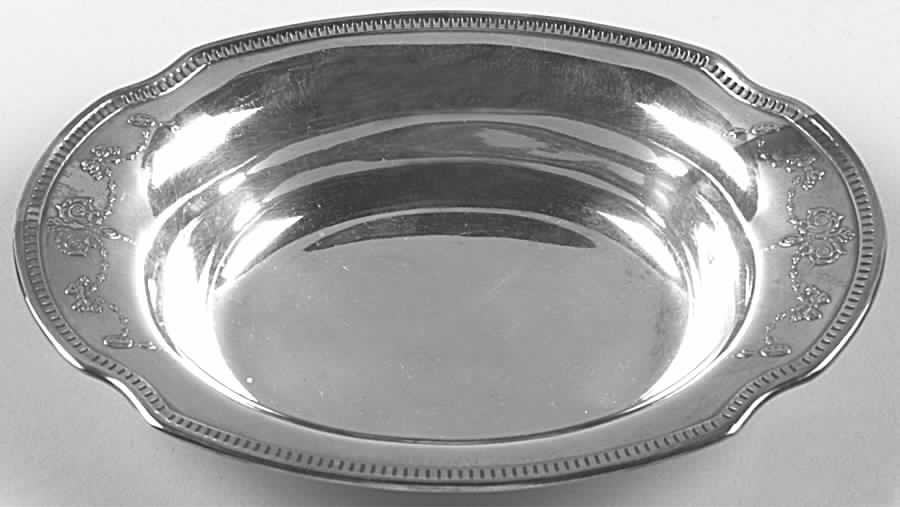 Grosvenor (Silverplate, Hollowware) Small Silverplate Bon Bon Bowl by Oneida Silver-1