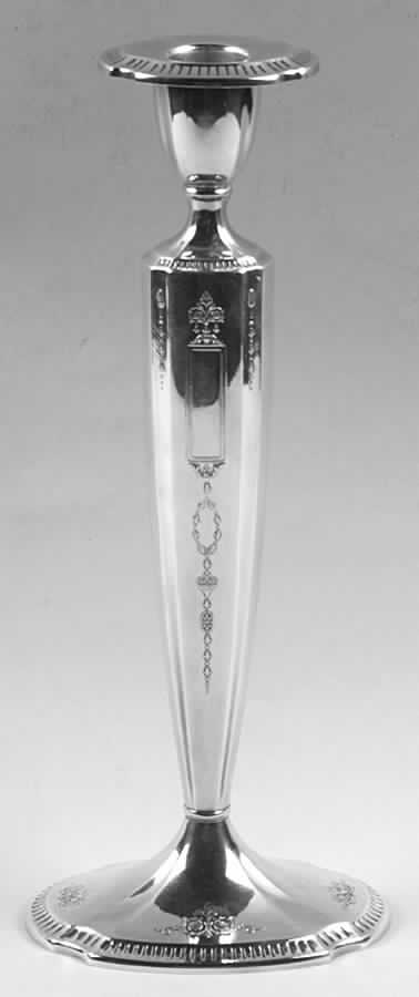 Grosvenor (Silverplate, Hollowware) 9" Candlestick by Oneida Silver-1