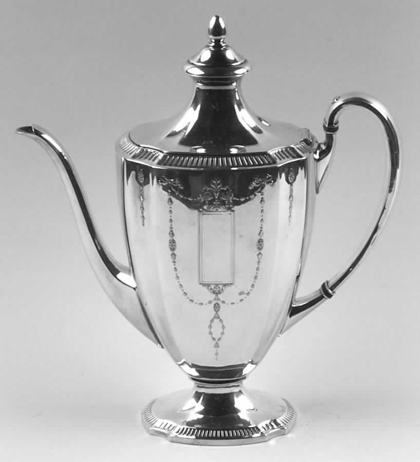 Grosvenor (Silverplate, Hollowware) Silverplate Coffee Pot by Oneida Silver-1