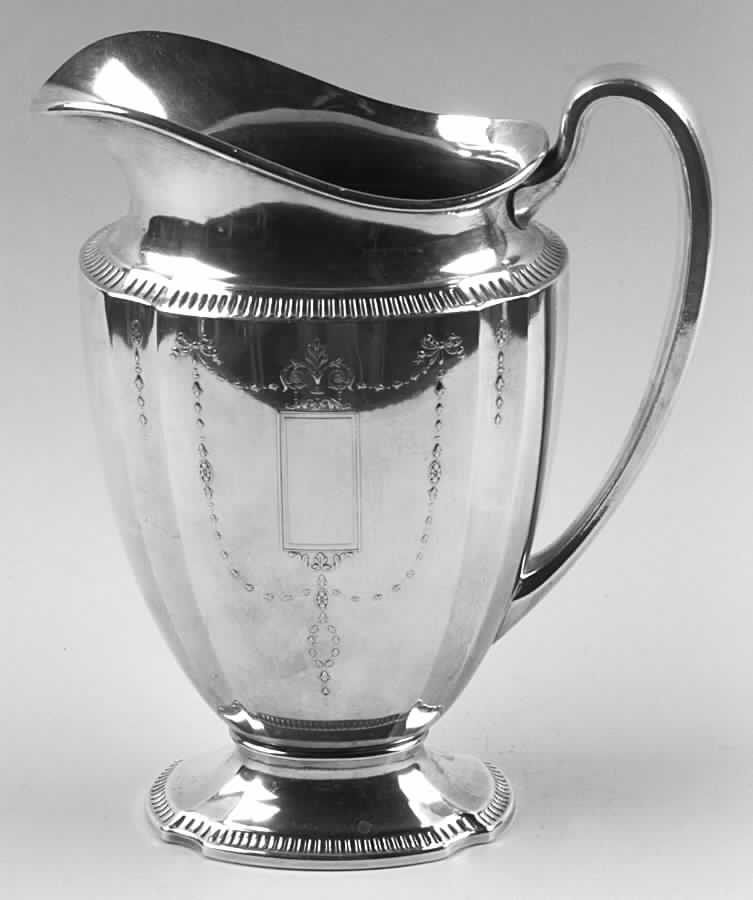 Grosvenor (Silverplate, Hollowware) Silverplate Water Pitcher by Oneida Silver-1