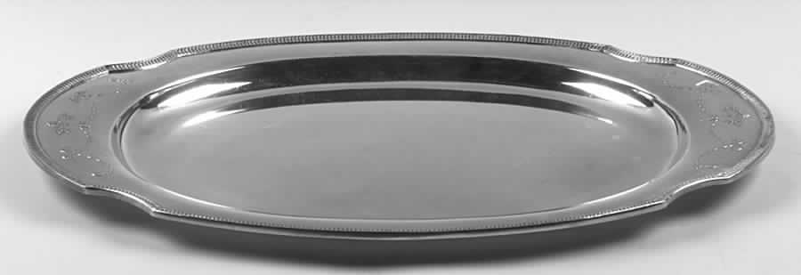 Grosvenor (Silverplate, Hollowware) Large Plated Meat Platter No Well by Oneida Silver-1