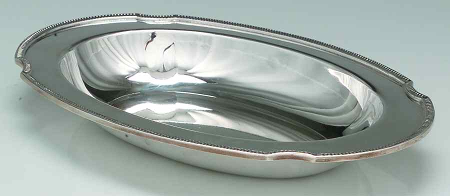 Grosvenor (Silverplate, Hollowware) Double Vegetable Bowl-No Lid by Oneida Silver-1