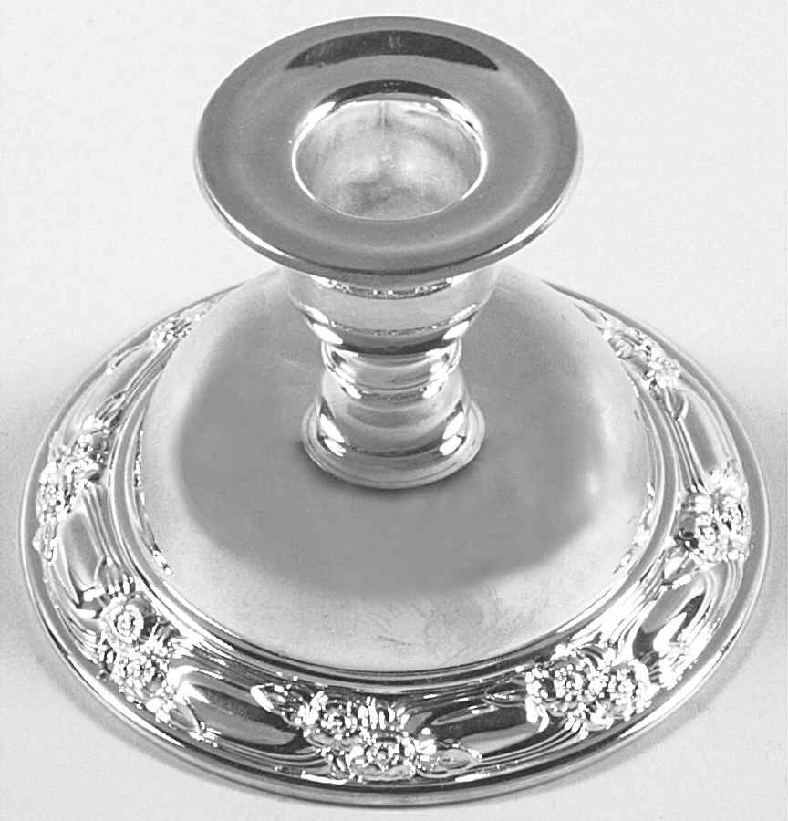 Park Lane (Silverplate, Hollowware) 2" Console Candleholder by Oneida Silver-1