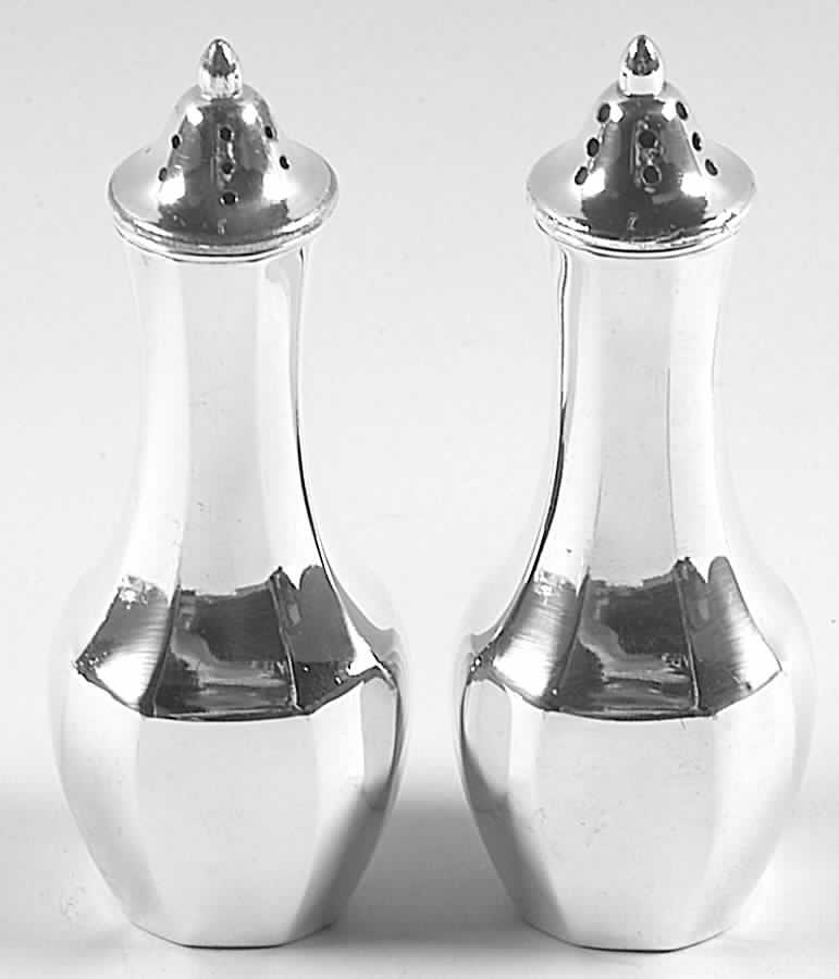 Patrician (Silverplate, Hollowware) Salt & Pepper Set by Oneida Silver-1