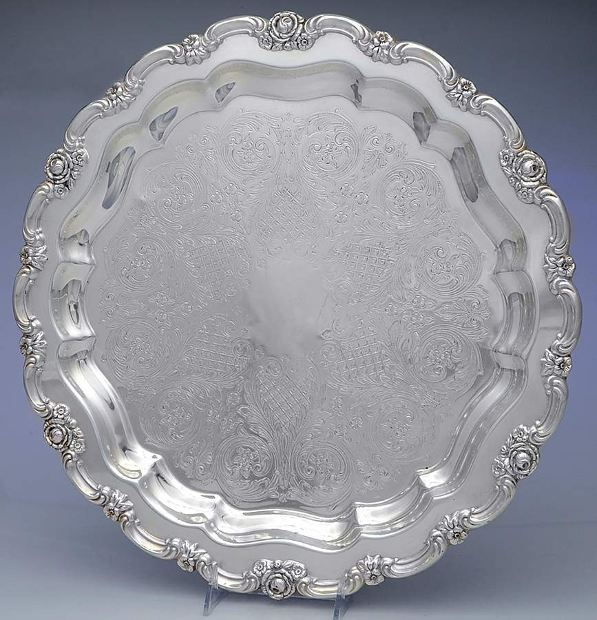 Silver Artistry (Silverplate, Hollowware) 16" Round Tray by Oneida Silver-1