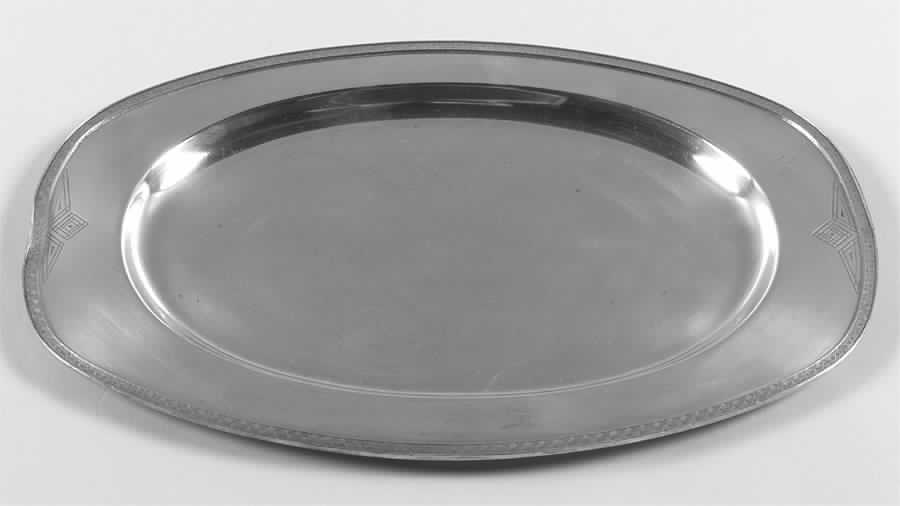 Skyline-Skycrest (Silverplate, Hollowware) Small Plated Meat Platter No Well by Oneida Silver-1