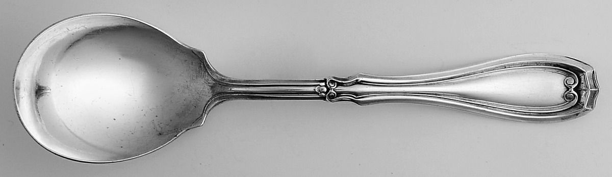 Biltmore Round Bowl Soup Spoon (Cream Soup) by Oneida Silver-1