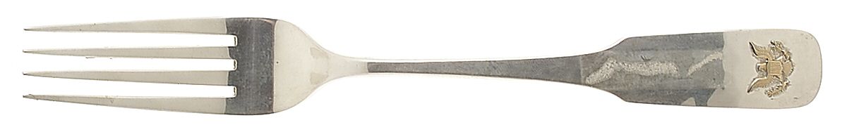 ONS4(STERLING, GOLD ACCENT) European Fork by Old Newbury-1