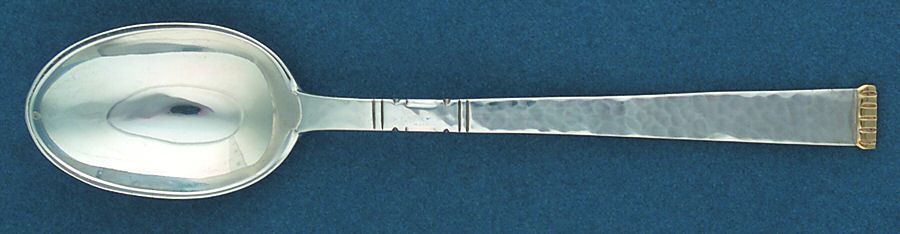 Karen-Gold Accent (Sterling, 1939) Teaspoon by Old Newbury-1