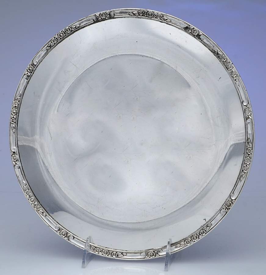 Camille (Silverplate, 1961, Hollowware) Silverplate Footed Cake Plate by Oneida Silver-1