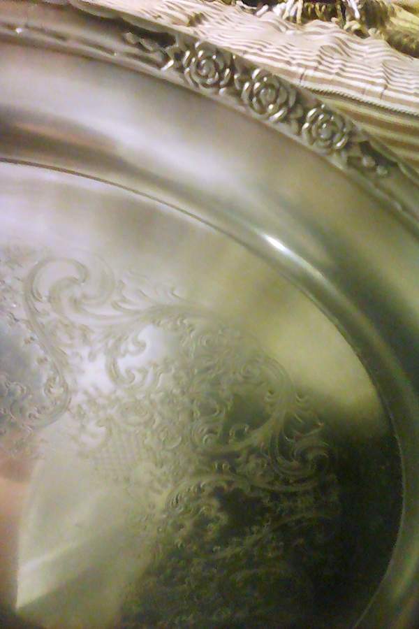 Camille (Silverplate, 1961, Hollowware) 13" Round Tray by Oneida Silver-1
