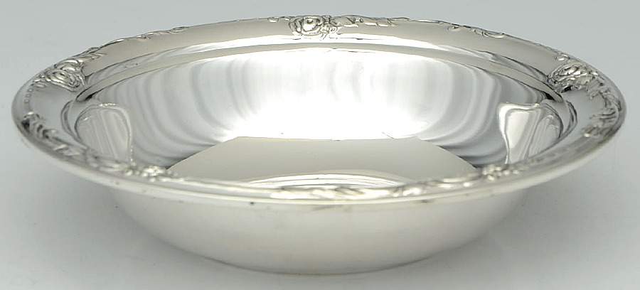 Damask Rose (Sterling, 1946, Hollowware) 6" Bon Bon Bowl by Oneida Silver-1