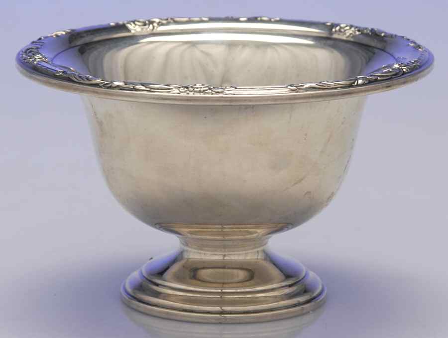 Damask Rose (Sterling, 1946, Hollowware) Mayonnaise Bowl by Oneida Silver-1