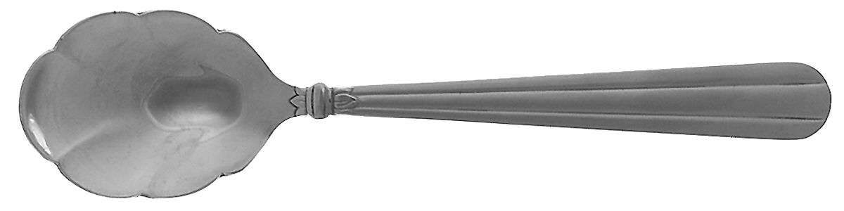 Tennyson-Frosted (Stainless) Sugar Shell Spoon by Oneida Silver-1