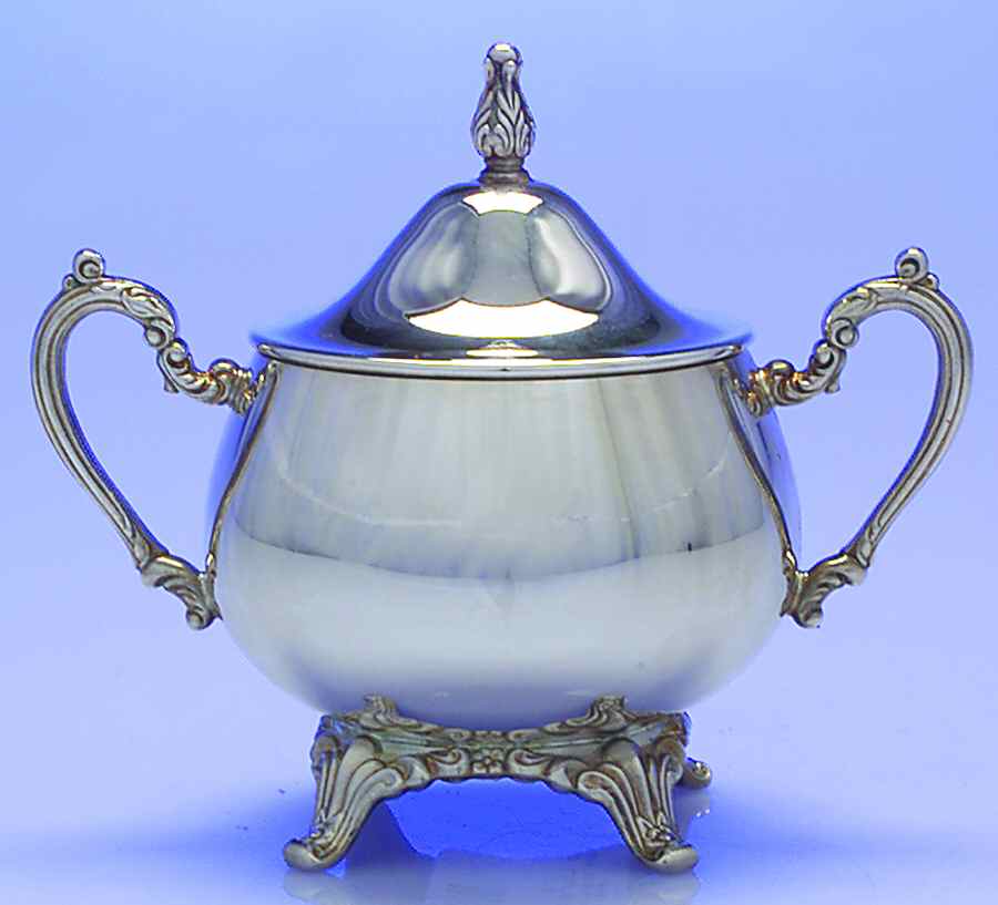 Du Maurier (Silverplate, Hollowware) Sugar Bowl & Lid by Oneida Silver-1