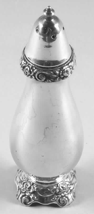 Glenrose (Silverplate, 1908, Hollowware) Salt Shaker by Oneida Silver-1