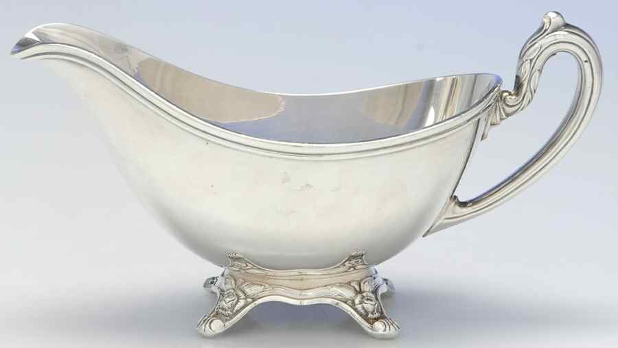 Glenrose (Silverplate, 1908, Hollowware) Plated Gravy Boat No Underplate by Oneida Silver-1