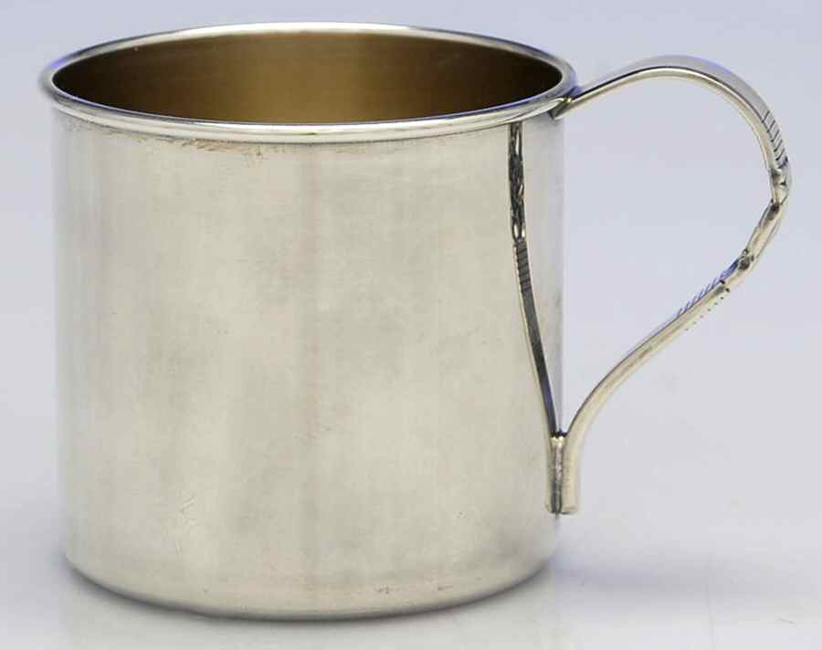 Morning Star (Silverplate, 1948, Hollowware) Silverplate Baby Cup by Oneida Silver-1