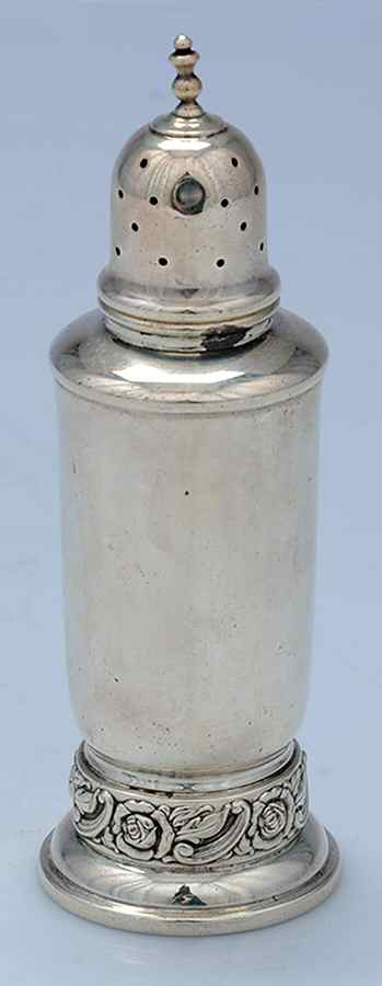 Silver Rose (Sterling, 1956, Hollowware) Salt Shaker by Oneida Silver-1