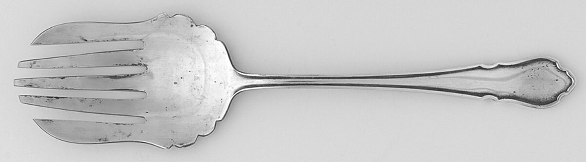 OSB1 (SILVERPLATE) Large Solid Fish Serving Fork by Osborne-1