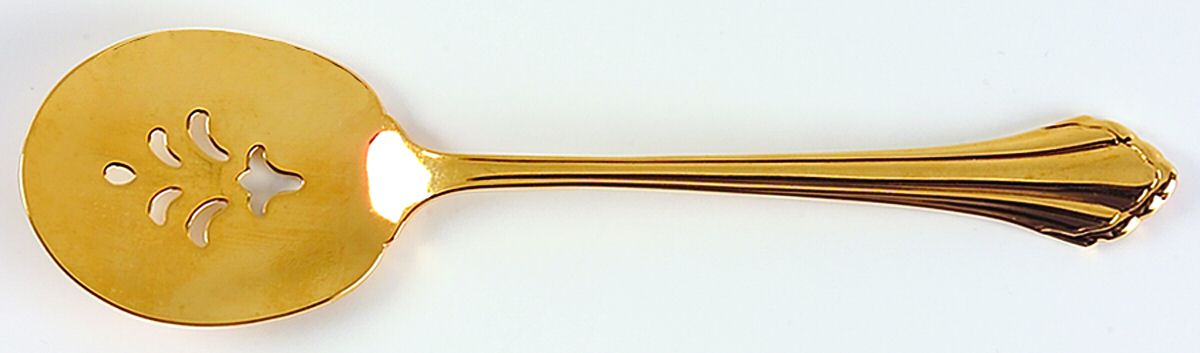 Golden Clarette (Gold Electroplate) Large Solid Jelly Server by Oneida Silver-1
