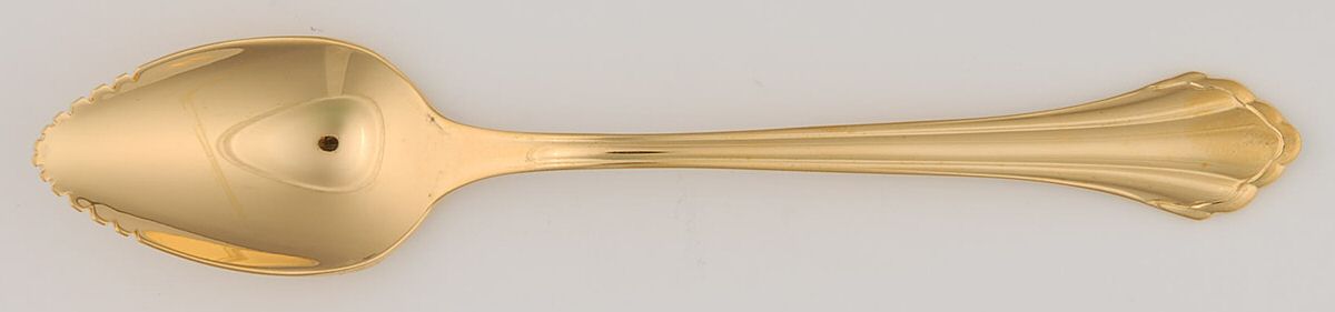 Golden Clarette (Gold Electroplate) Fruit/Orange Spoon by Oneida Silver-1