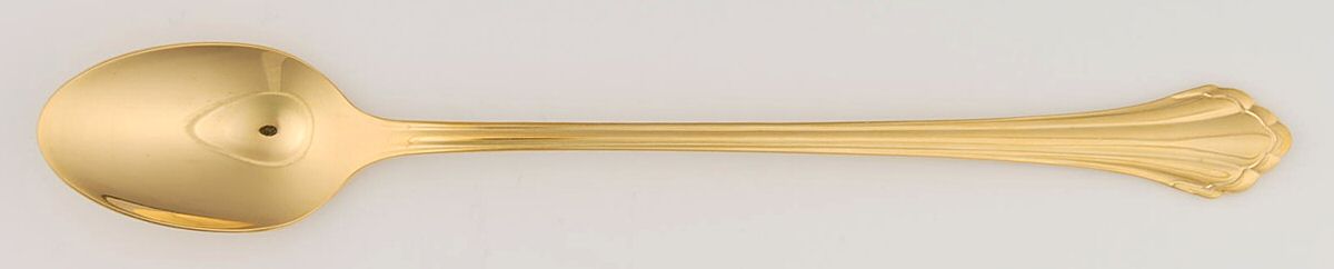 Golden Clarette (Gold Electroplate) Iced Tea Spoon by Oneida Silver-1