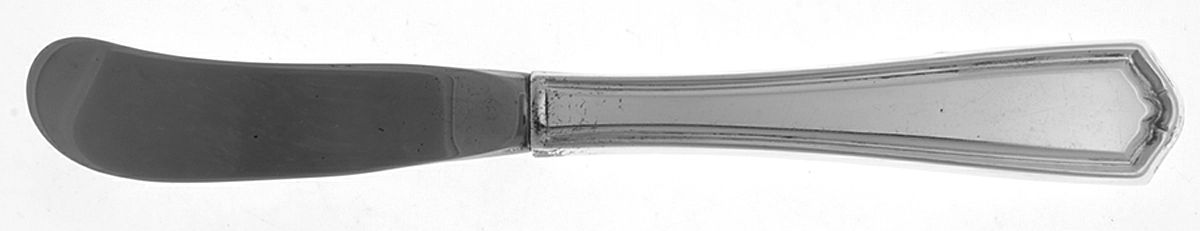 Jefferson (Silverplate) Butter Spreader Hollow Hdl-Paddle/Stainless Blade by Oneida Silver-1