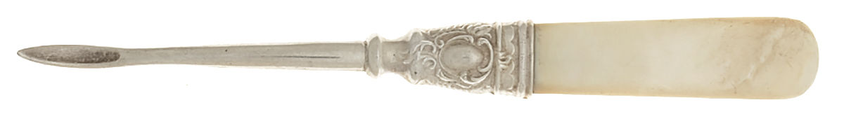 Pearl Handle Flatware 2 (Sterling) Pearl Handle Nut Pick by Oneida Silver-1