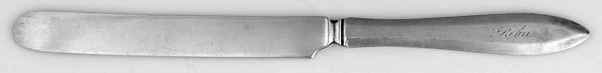 Patrician (Silverplate, 1914, Monograms) Youth Knife, Solid Piece by Oneida Silver-1