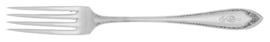 Sheraton (Silverplate, 1910, Monograms) Fork by Oneida Silver-1