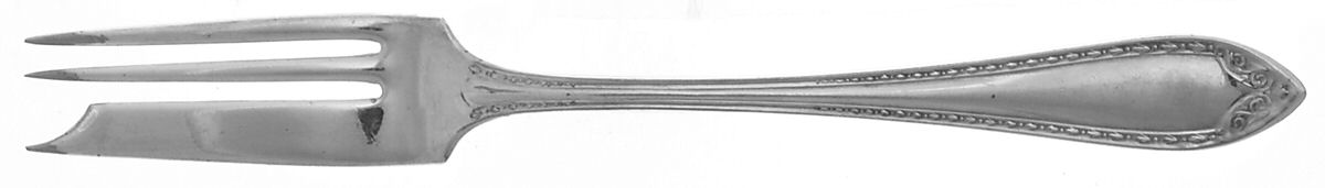 Sheraton (Silverplate, 1910, Monograms) Individual Pie Fork by Oneida Silver-1