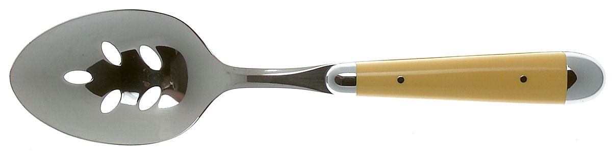 Palette-Yellow (Stainless) Pierced Tablespoon (Serving Spoon) by Oneida Silver-1