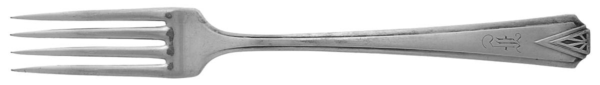Deauville (Silverplate, 1929, Monograms) Fork by Oneida Silver-1
