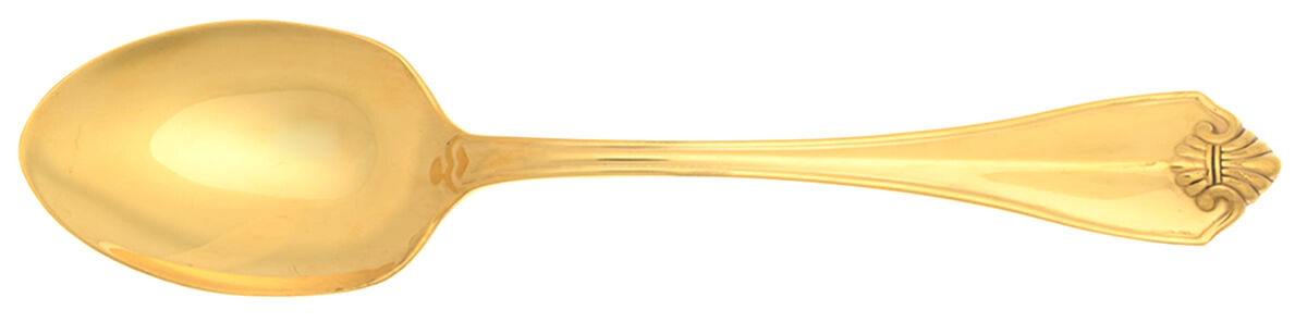 King James (Gold Electroplate) Tablespoon (Serving Spoon) by Oneida Silver-1
