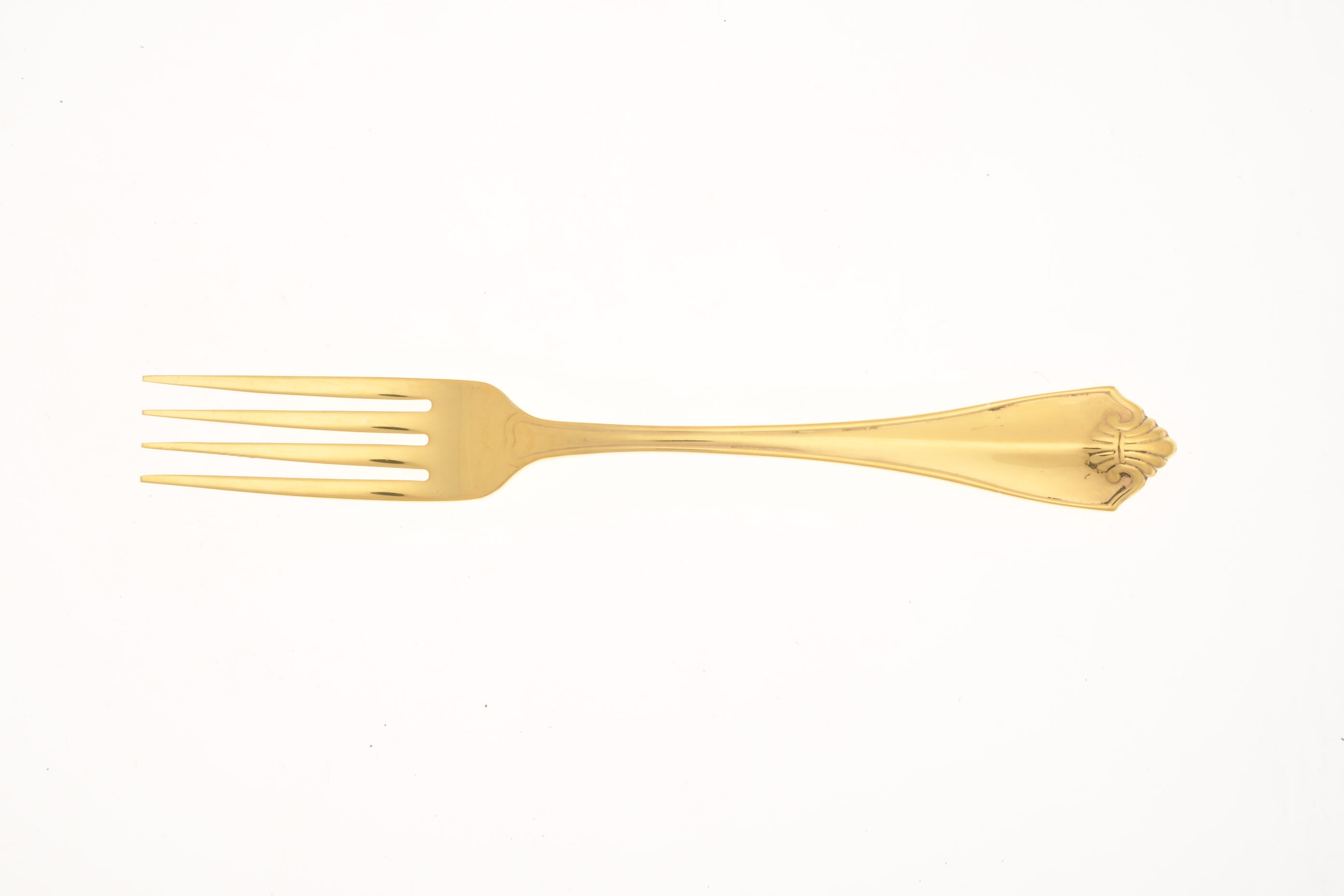 King James (Gold Electroplate) Fork by Oneida Silver-1