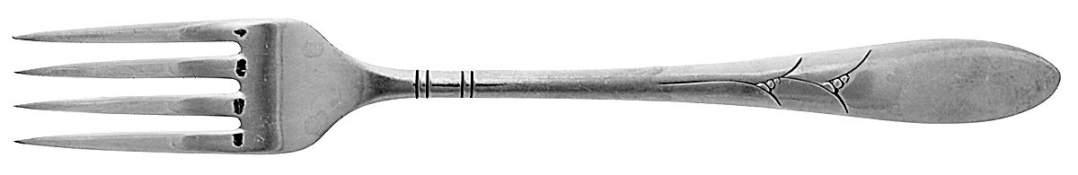 Lady Hamilton (Silverplate, 1932, Monograms) Youth Fork by Oneida Silver-1