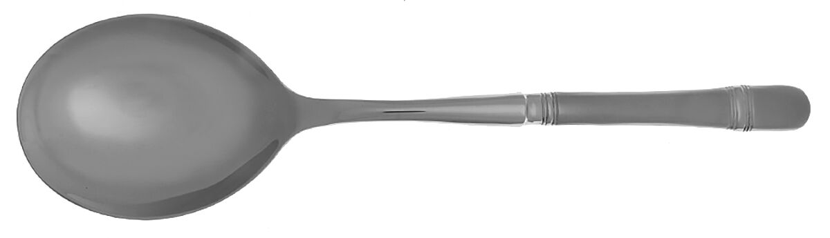 Satin Astragal (Stainless) Casserole Spoon with Smooth Stainless Bowl HC by Oneida Silver-1