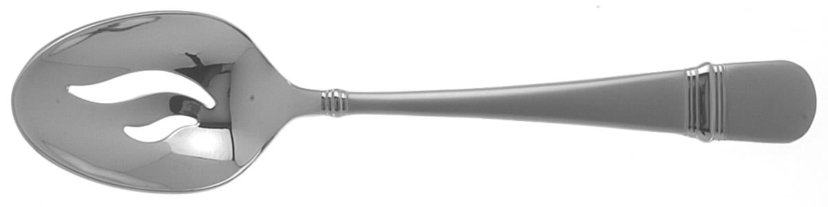 Satin Astragal (Stainless) Pierced Tablespoon (Serving Spoon) by Oneida Silver-1