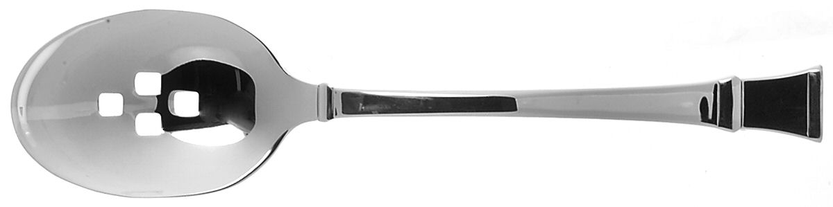 Coronet (Newer, Silverplate) Pierced Tablespoon (Serving Spoon) by Oneida Silver-1