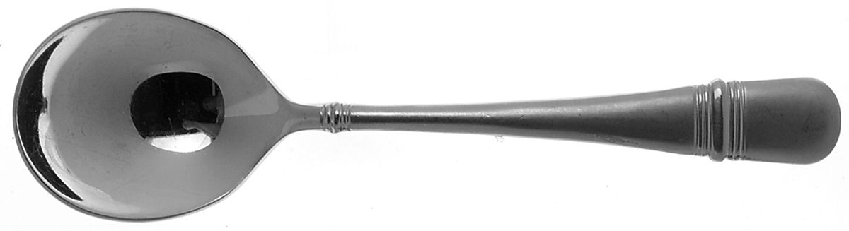 Astragal (Stainless) Round Bowl Soup Spoon (Cream Soup) by Oneida Silver-1
