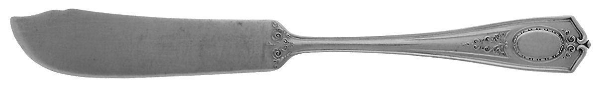 Louis XVI (Silverplate, 1911, Monograms) Flat Handle Butter Spreader by Oneida Silver-1