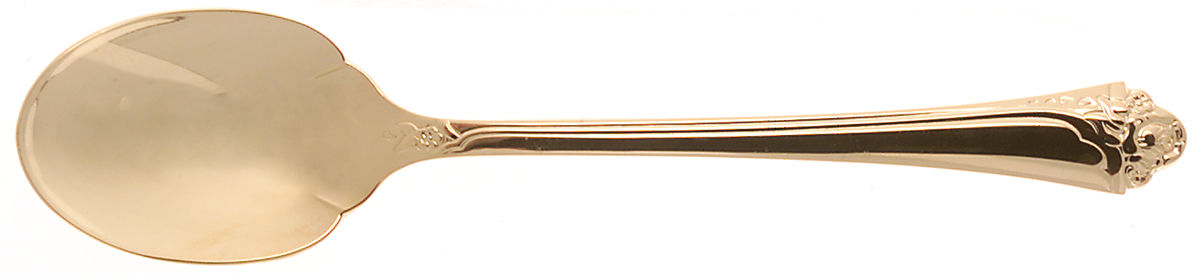 Golden Fantasy Rose (Gold Electroplate) Sugar Spoon by Oneida Silver-1