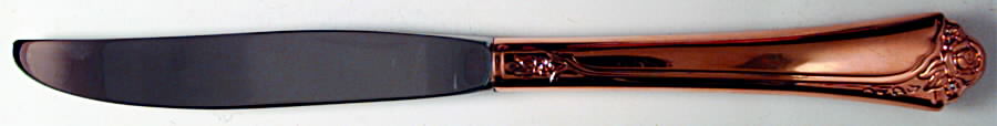 Golden Fantasy Rose (Gold Electroplate) Modern Hollow Knife by Oneida Silver-1