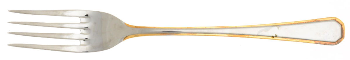 Golden Katherine (Stainless, Gold Accent) Individual Salad Fork by Oneida Silver-1