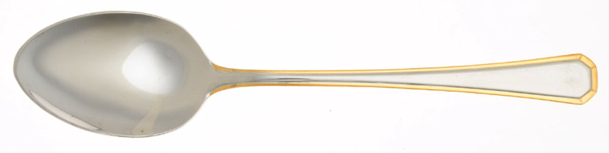 Golden Katherine (Stainless, Gold Accent) Place/Oval Soup Spoon by Oneida Silver-1